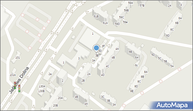 Gdańsk, Nałkowskiej Zofii, 3B, mapa Gdańska