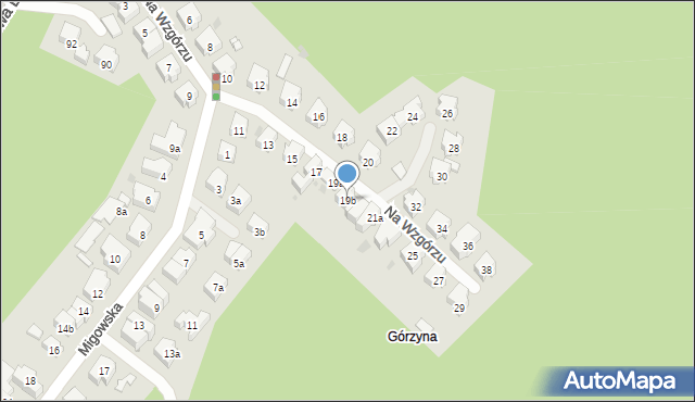 Gdańsk, Na Wzgórzu, 19b, mapa Gdańska