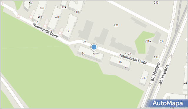 Gdańsk, Nadmorski Dwór, 3, mapa Gdańska