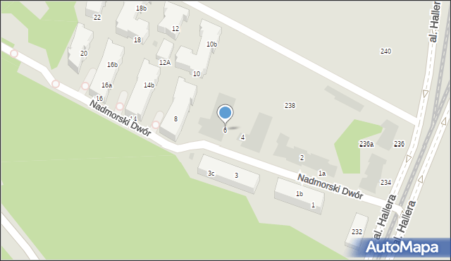 Gdańsk, Nadmorski Dwór, 6, mapa Gdańska