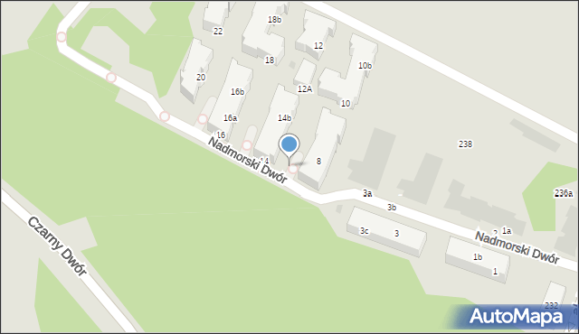 Gdańsk, Nadmorski Dwór, 8b, mapa Gdańska