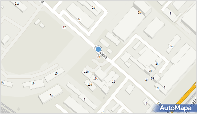 Gdańsk, Narwicka, 13, mapa Gdańska