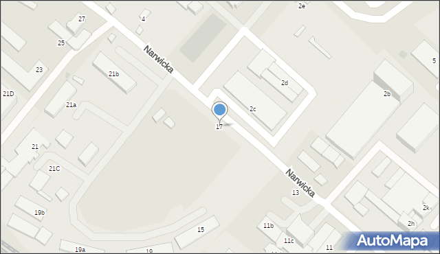 Gdańsk, Narwicka, 17, mapa Gdańska