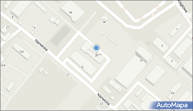 Gdańsk, Narwicka, 2d, mapa Gdańska