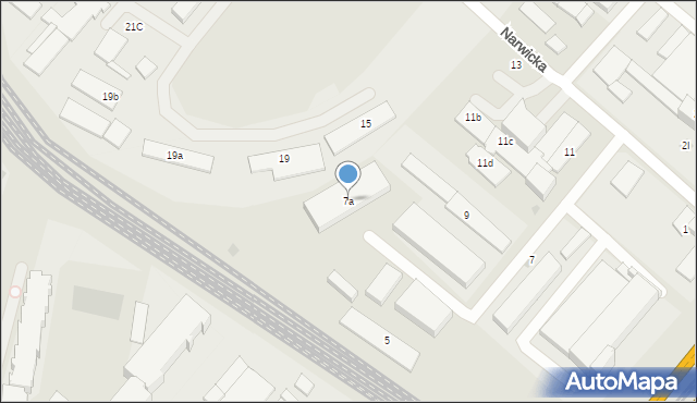 Gdańsk, Narwicka, 7a, mapa Gdańska