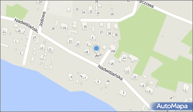 Gdańsk, Nadwiślańska, 16b, mapa Gdańska
