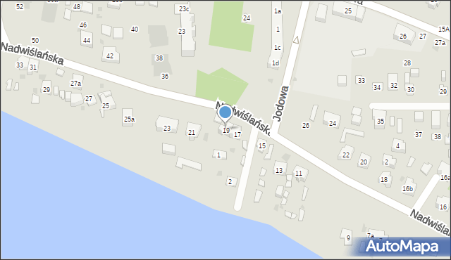 Gdańsk, Nadwiślańska, 19, mapa Gdańska