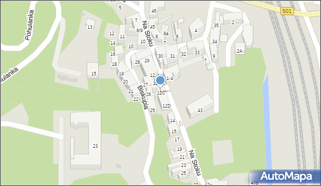 Gdańsk, Na Stoku, 12C, mapa Gdańska