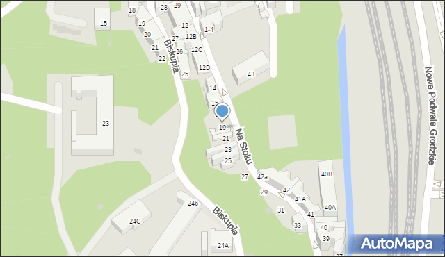 Gdańsk, Na Stoku, 19, mapa Gdańska