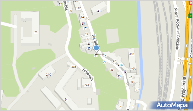 Gdańsk, Na Stoku, 27, mapa Gdańska