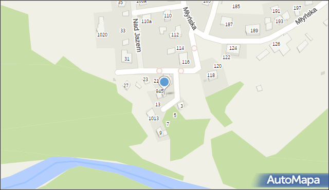 Gdów, Nad Jazem, 17, mapa Gdów