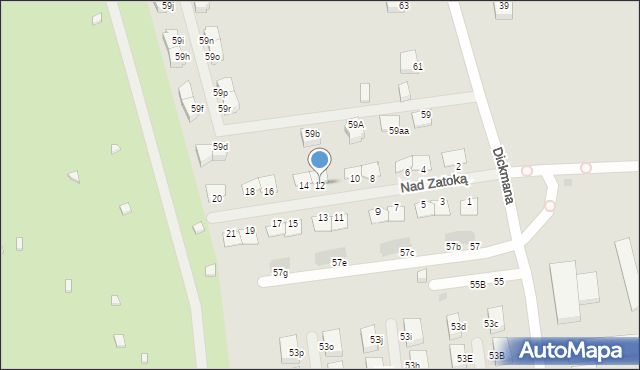 Gdynia, Nad Zatoką, 12, mapa Gdyni