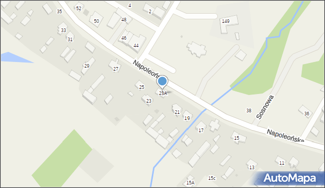 Glinianka, Napoleońska, 23A, mapa Glinianka