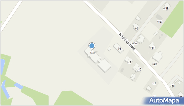 Glinianka, Napoleońska, 53A, mapa Glinianka