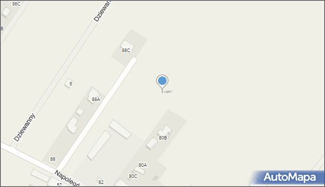 Glinianka, Napoleońska, 82b, mapa Glinianka