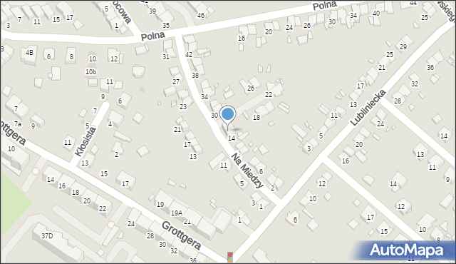 Gliwice, Na Miedzy, 16, mapa Gliwic