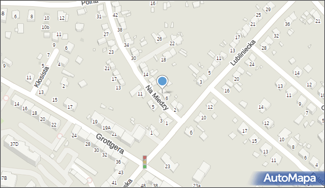 Gliwice, Na Miedzy, 8, mapa Gliwic