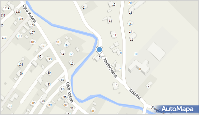 Głowienka, Nadbrzeżna, 5, mapa Głowienka