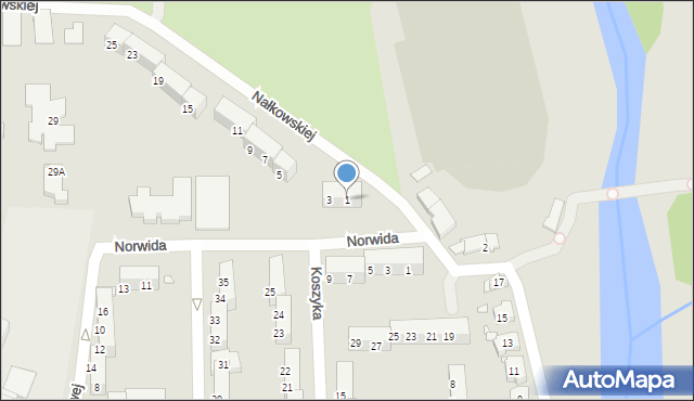 Głuchołazy, Nałkowskiej Zofii, 1, mapa Głuchołazy