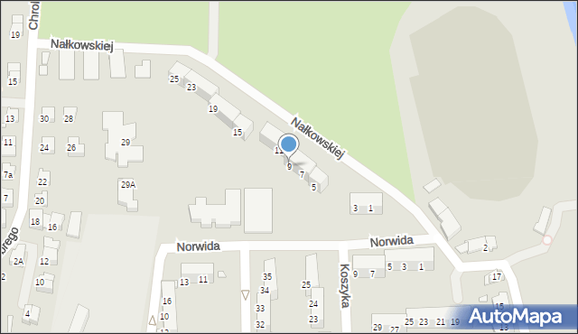 Głuchołazy, Nałkowskiej Zofii, 9, mapa Głuchołazy