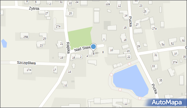 Gnieżdżewo, Nad Stawem, 6, mapa Gnieżdżewo