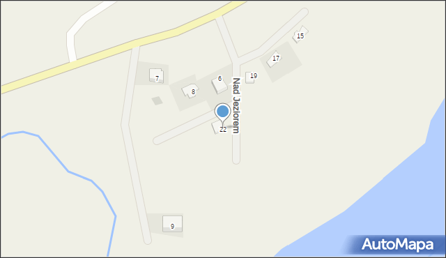 Godziszewo, Nad Jeziorem, 22, mapa Godziszewo
