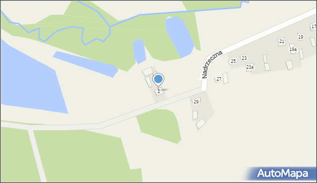 Gójszcz, Nadrzeczna, 2, mapa Gójszcz