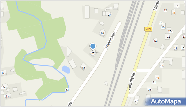 Gołaczewy, Nadmłynie, 67, mapa Gołaczewy
