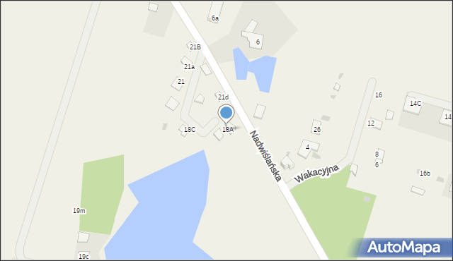 Górsk, Nadwiślańska, 18A, mapa Górsk