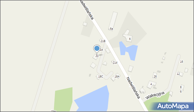 Górsk, Nadwiślańska, 21, mapa Górsk