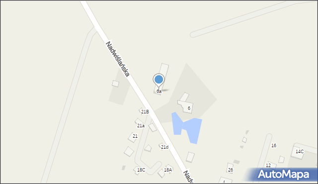 Górsk, Nadwiślańska, 6a, mapa Górsk