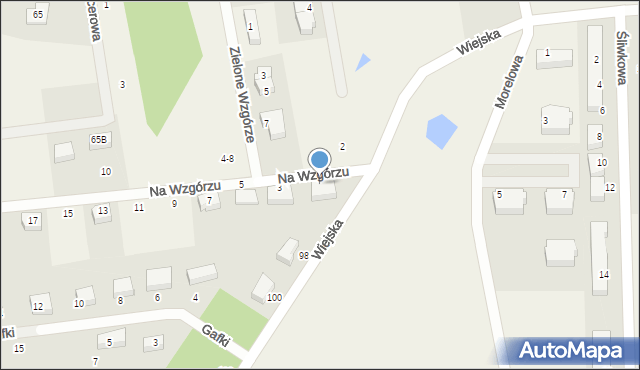 Gościcino, Na Wzgórzu, 1, mapa Gościcino