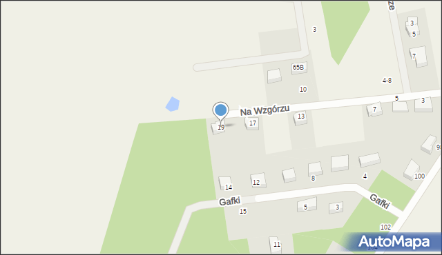 Gościcino, Na Wzgórzu, 19, mapa Gościcino