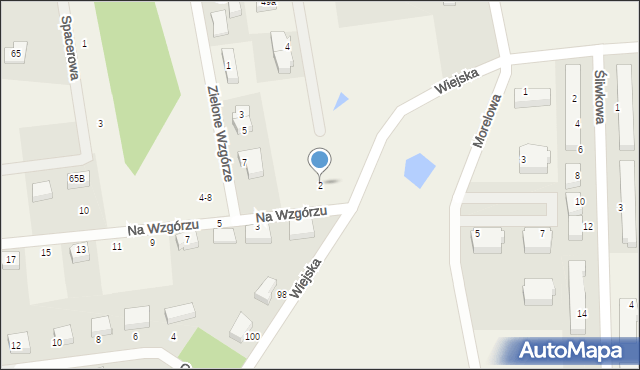 Gościcino, Na Wzgórzu, 2, mapa Gościcino