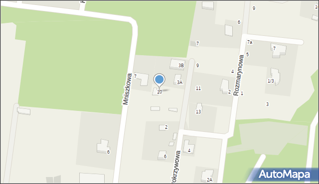 Grabówka, Nagietkowa, 10, mapa Grabówka