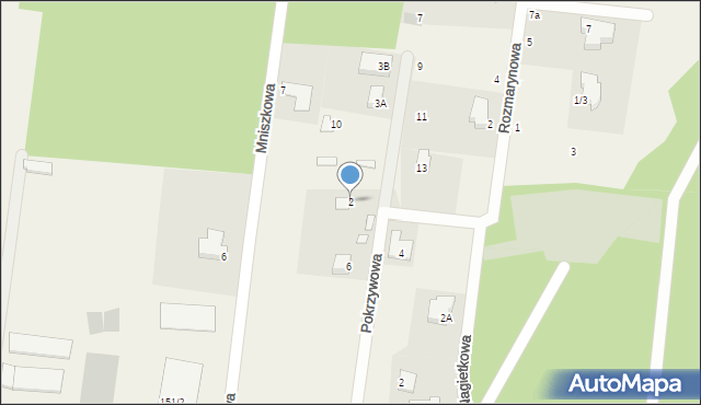 Grabówka, Nagietkowa, 2, mapa Grabówka