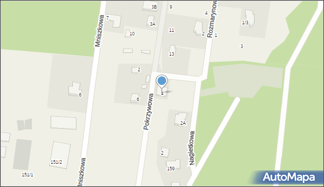 Grabówka, Nagietkowa, 4, mapa Grabówka