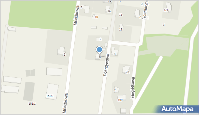 Grabówka, Nagietkowa, 6, mapa Grabówka