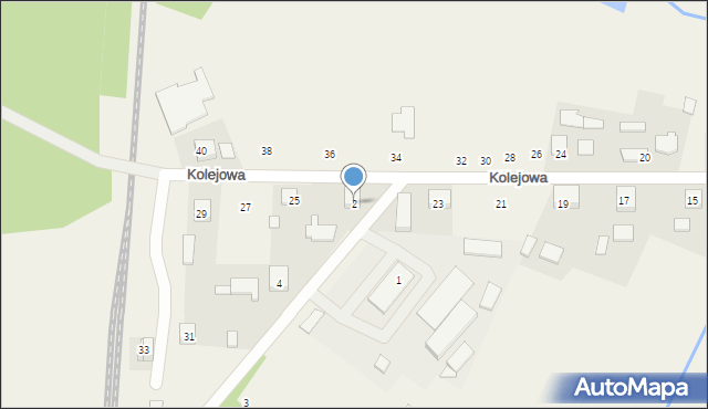 Granowiec, Naftowa, 2, mapa Granowiec