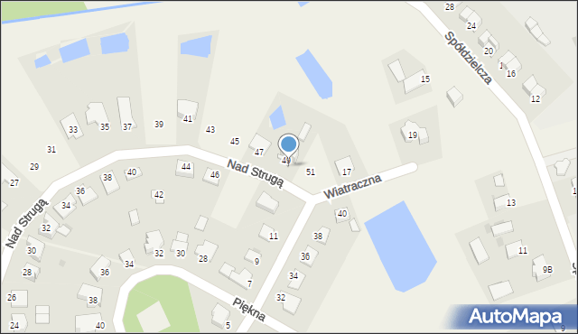 Grębocin, Nad Strugą, 50, mapa Grębocin