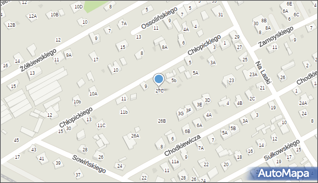 Grodzisk Mazowiecki, Na Laski, 27C, mapa Grodzisk Mazowiecki