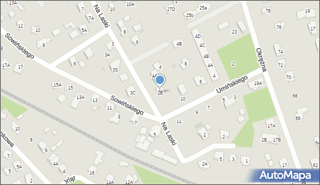 Grodzisk Mazowiecki, Na Laski, 2B, mapa Grodzisk Mazowiecki