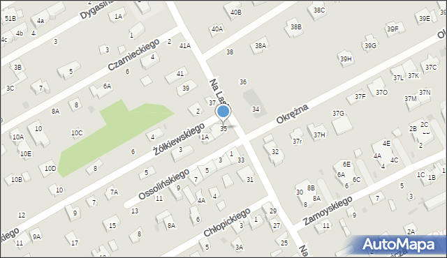 Grodzisk Mazowiecki, Na Laski, 35, mapa Grodzisk Mazowiecki