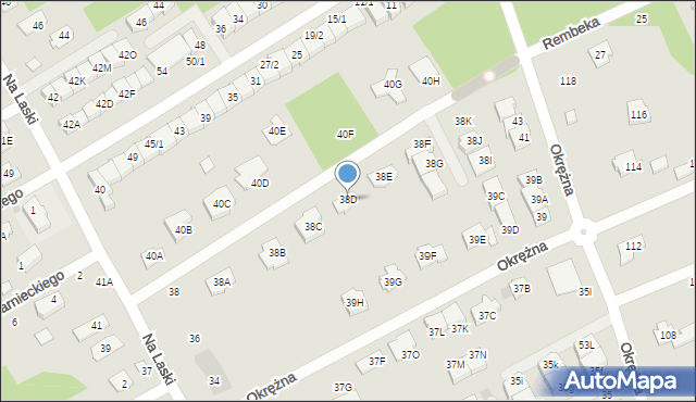 Grodzisk Mazowiecki, Na Laski, 38D, mapa Grodzisk Mazowiecki