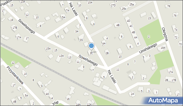 Grodzisk Mazowiecki, Na Laski, 3C, mapa Grodzisk Mazowiecki