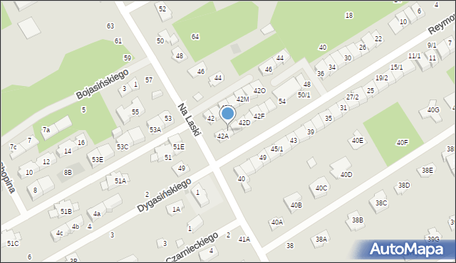 Grodzisk Mazowiecki, Na Laski, 42B, mapa Grodzisk Mazowiecki