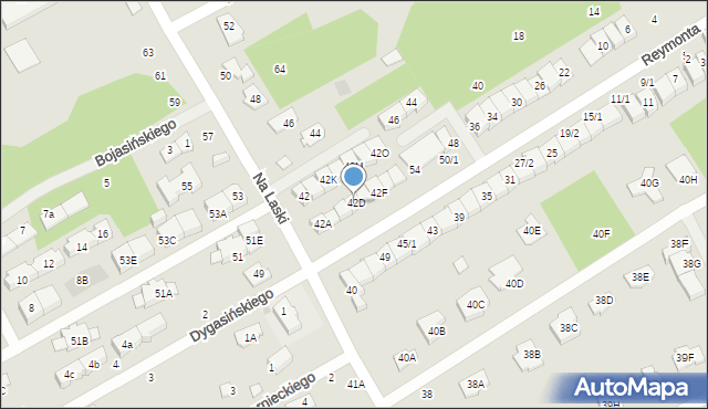 Grodzisk Mazowiecki, Na Laski, 42D, mapa Grodzisk Mazowiecki