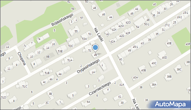 Grodzisk Mazowiecki, Na Laski, 49, mapa Grodzisk Mazowiecki
