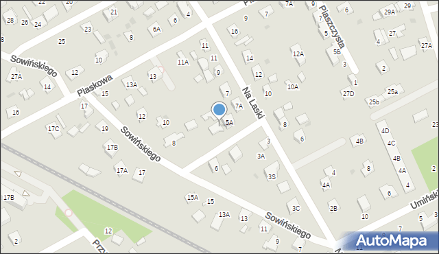 Grodzisk Mazowiecki, Na Laski, 5B, mapa Grodzisk Mazowiecki