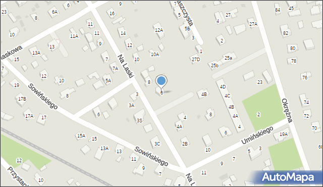Grodzisk Mazowiecki, Na Laski, 6, mapa Grodzisk Mazowiecki